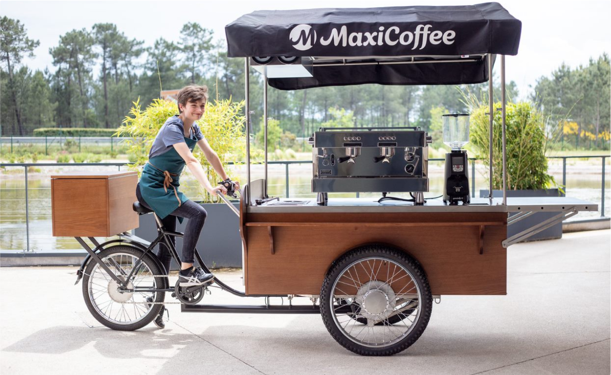 coffee bike maxicoffee animation entreprise